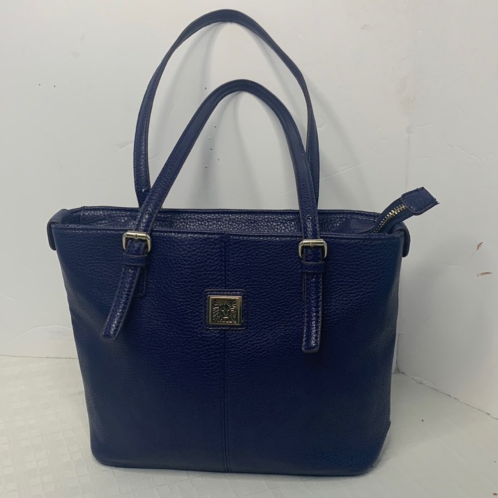 Ann Kline small tote in dark blue